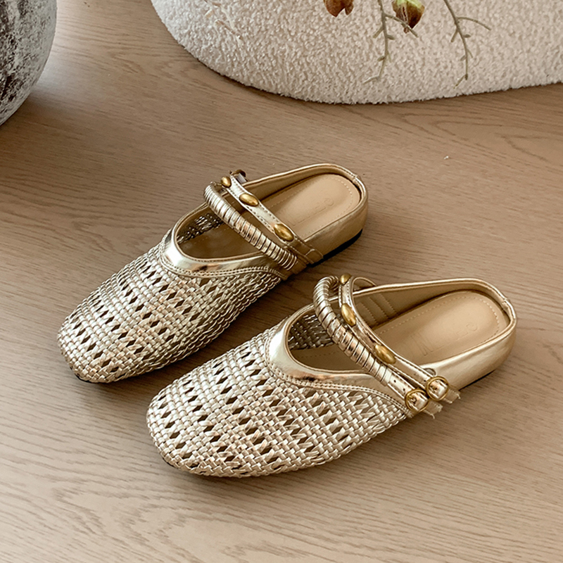 Women'S Shoes Size 12 - Women Weave Slippers Flats Mules Shoes