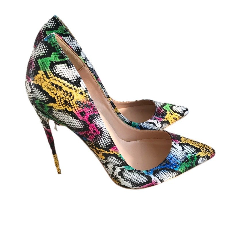 Colorful Python Leather High H - مراجعة Women'S Shoes Size 12 وسعره