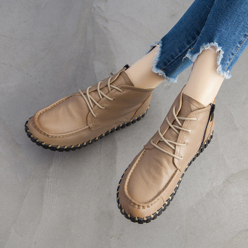 Real Leather Boots Women's Aut - مراجعة Women'S Shoes Big Feet وسعره