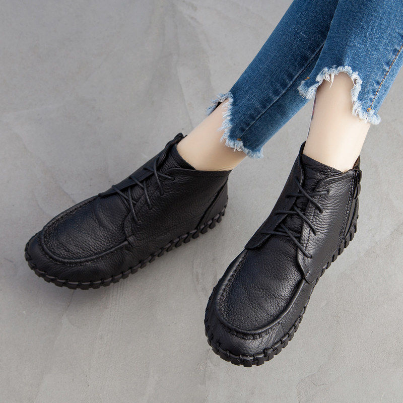 Real Leather Boots Women's Aut - مراجعة Women'S Shoes Big Feet وسعره
