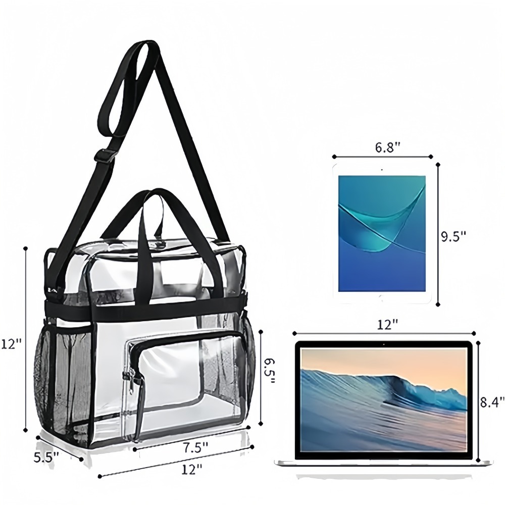 Clear Tote Bag Heavy Duty Plas - مراجعة Women Shoes Zipper وسعره