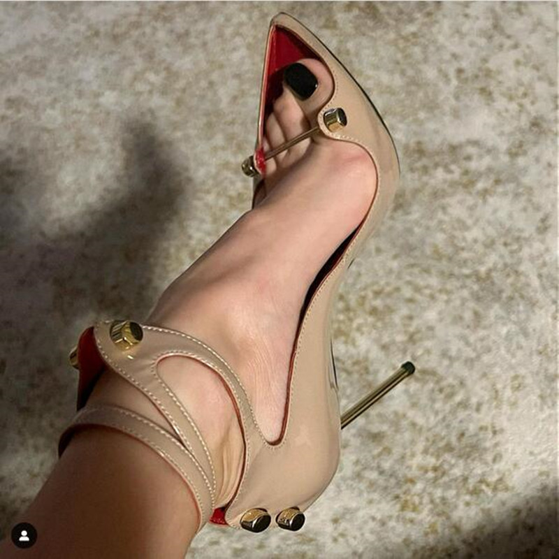 10cm Metal High Heel Sandals,W - مراجعة Women'S Shoes Hands Free وسعره