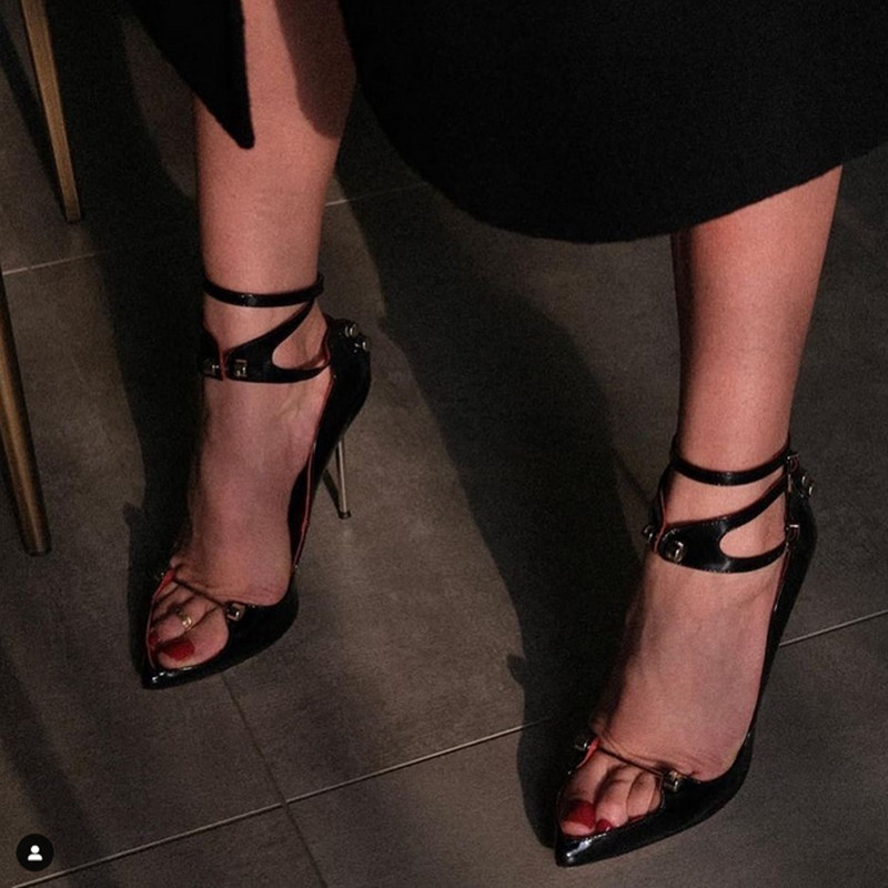 10cm Metal High Heel Sandals,W - مراجعة Women'S Shoes Hands Free وسعره