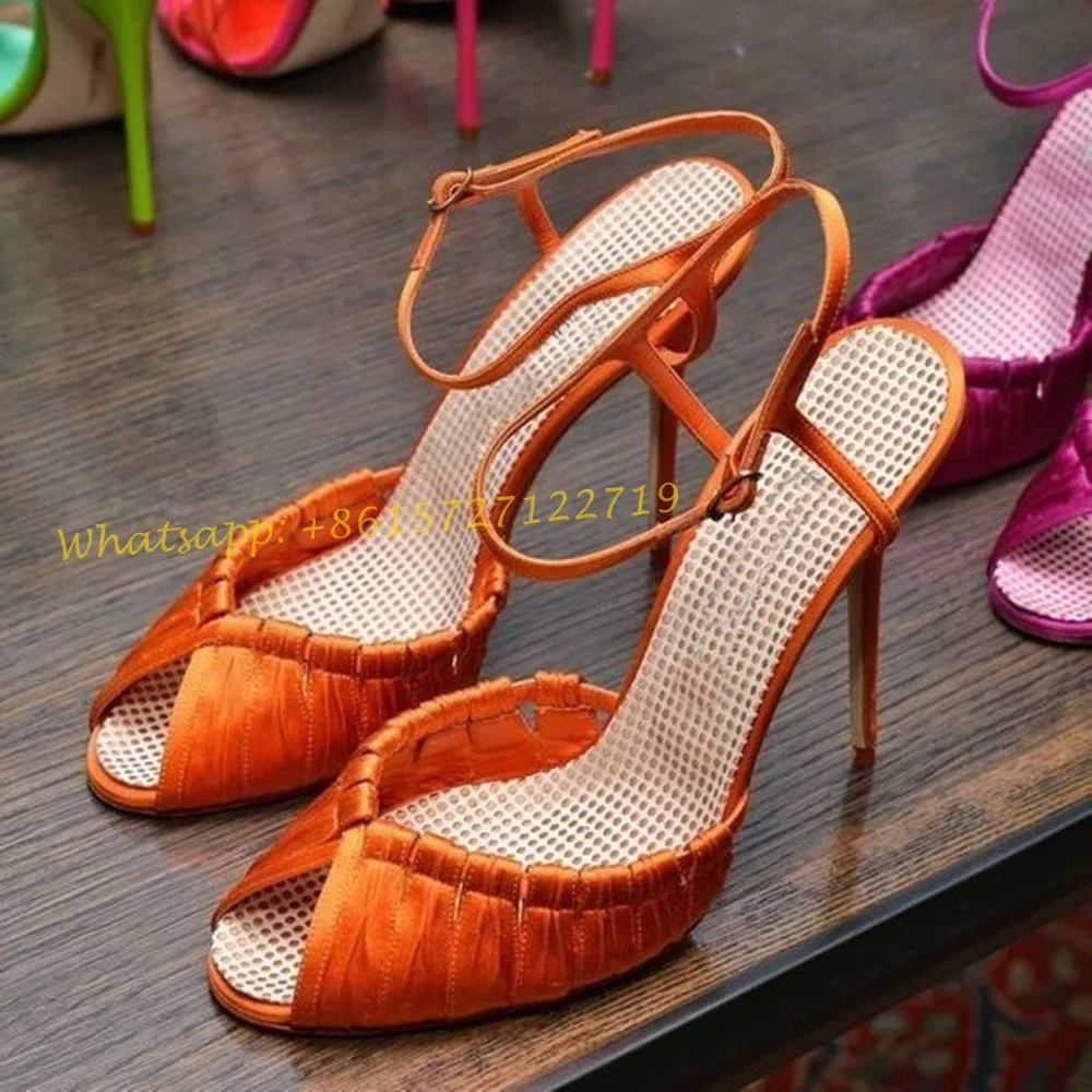 Orange Weave Cross Sandals Wit - مراجعة Women Shoes Brand وسعره