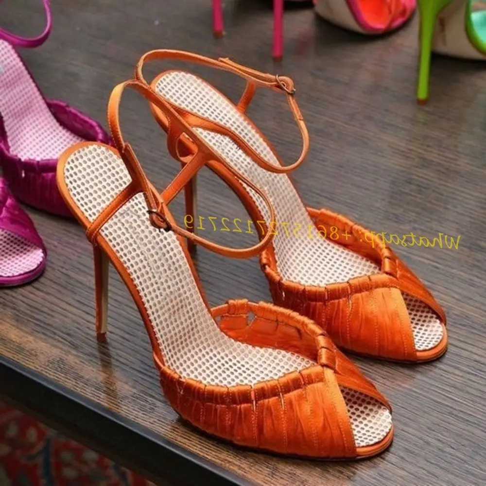 Orange Weave Cross Sandals Wit - مراجعة Women Shoes Brand وسعره