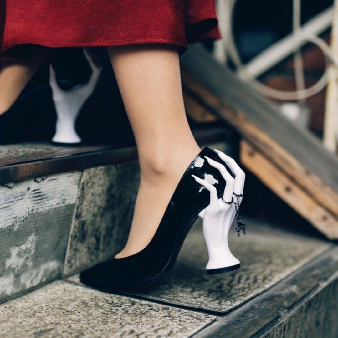 Punk Style Pointed Toe Hallowe - مراجعة Women'S Shoes Hands Free وسعره
