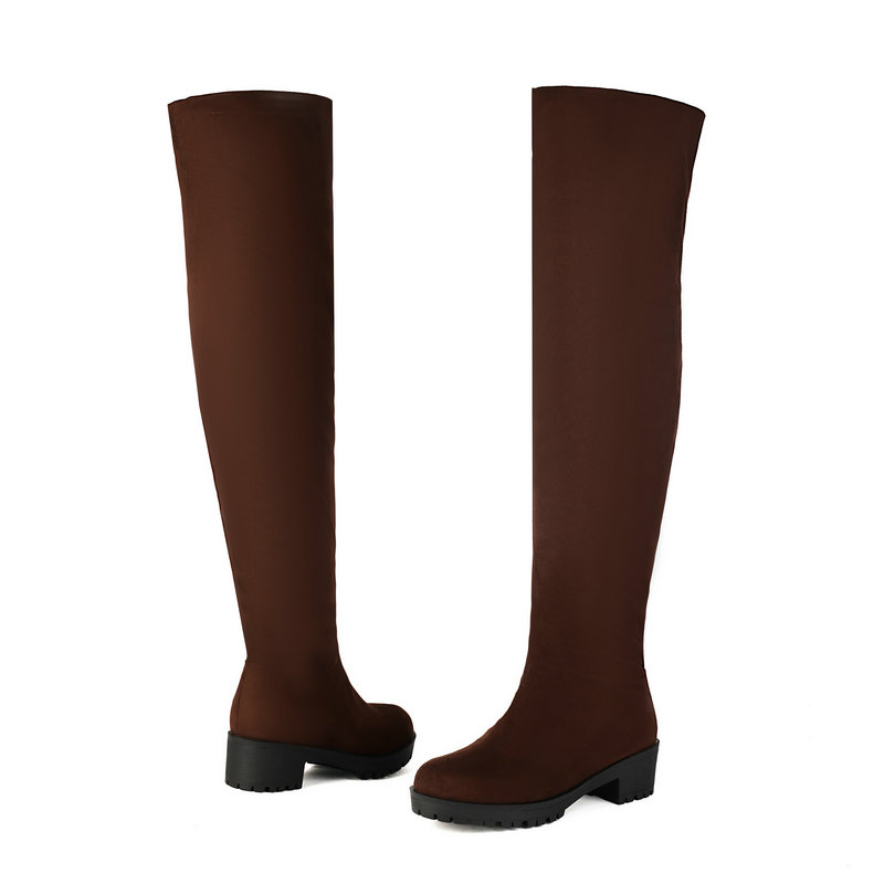 Faux Suede Leather Flock Slip- - مراجعة Sock Boot Women وسعره