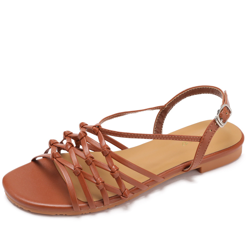 summer Hand Woven Narrow Strap - مراجعة Women'S Shoes Hands Free وسعره