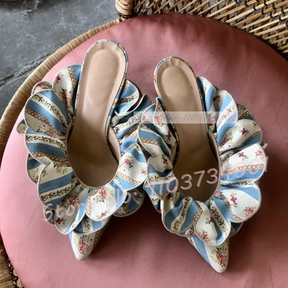 White Flower Satin Pointed Toe - مراجعة Women'S Shoes Big Feet وسعره