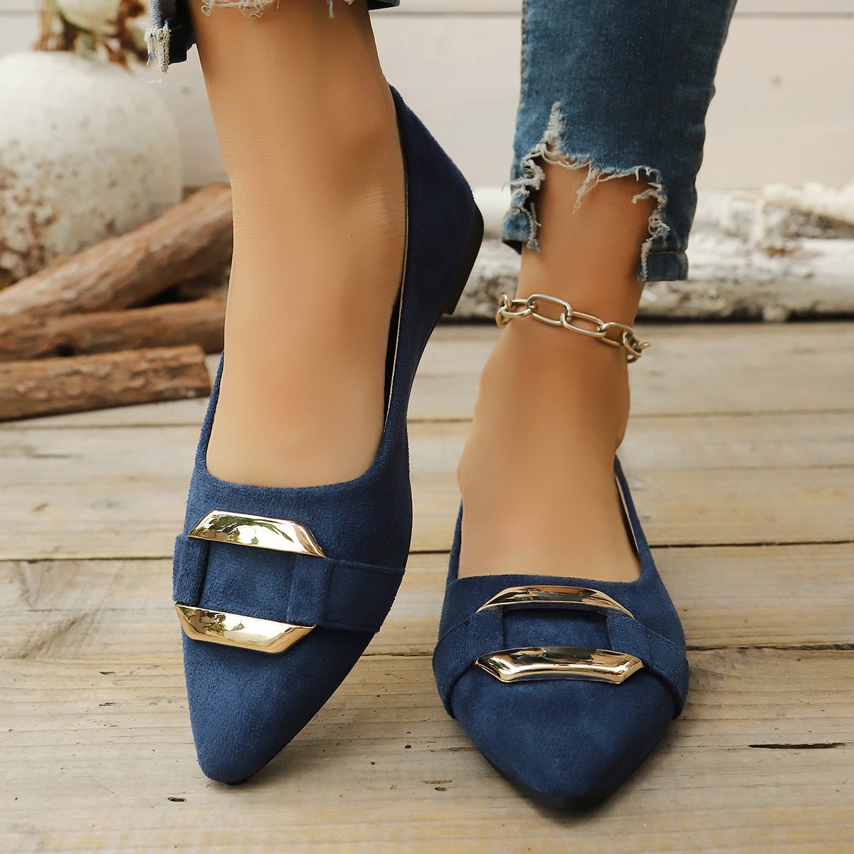 Spring and Autumn Elegant Poin - مراجعة Women Shoes Casual وسعره