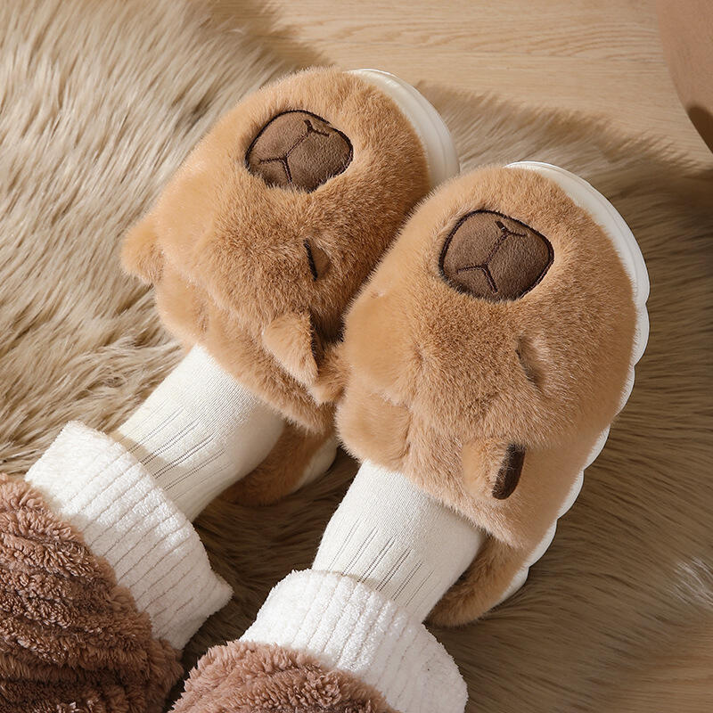 Cute Cartoon Capybara Cotton S - مراجعة Women Shoes Winter وسعره