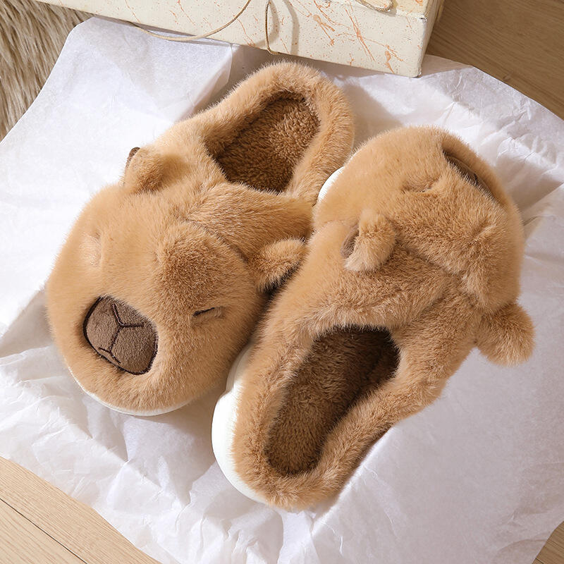Cute Cartoon Capybara Cotton S - مراجعة Women Shoes Winter وسعره