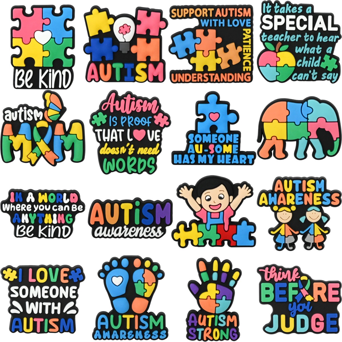 16-100pcs Be Kind Autism Shoe  - مراجعة Women Shoes Kinds وسعره