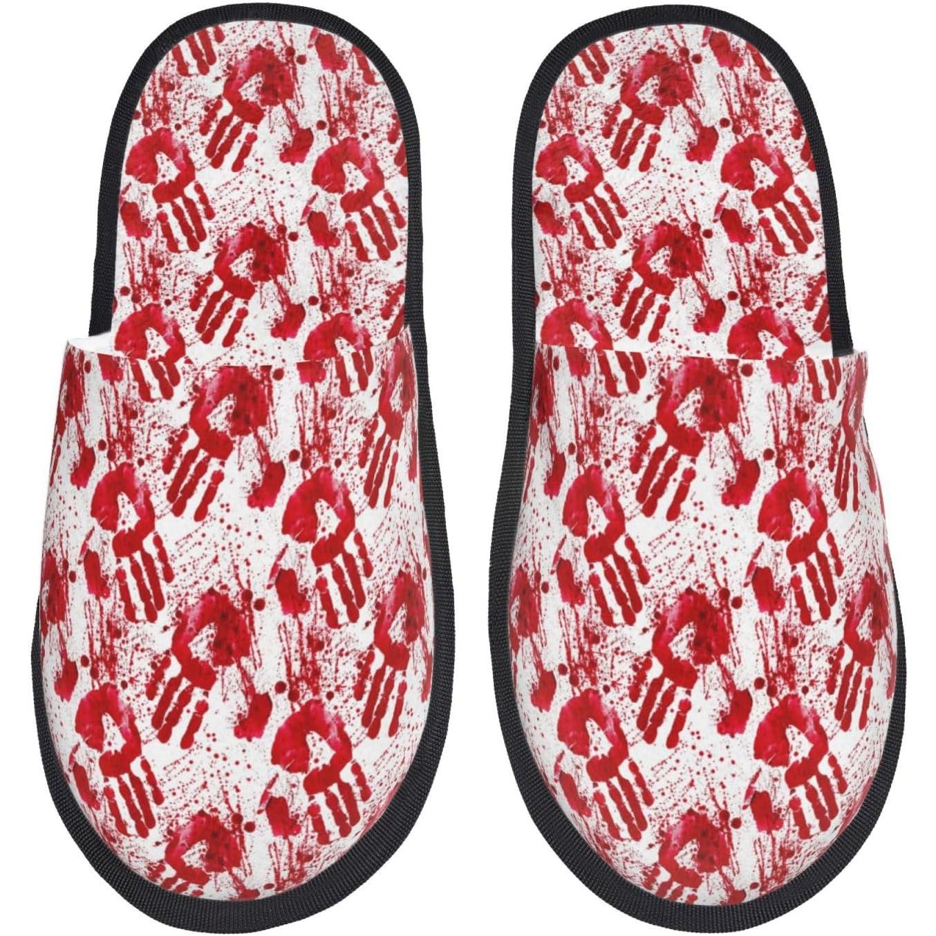 Bloody Hand Print Women Slippe - مراجعة Women'S Shoes Hands Free وسعره