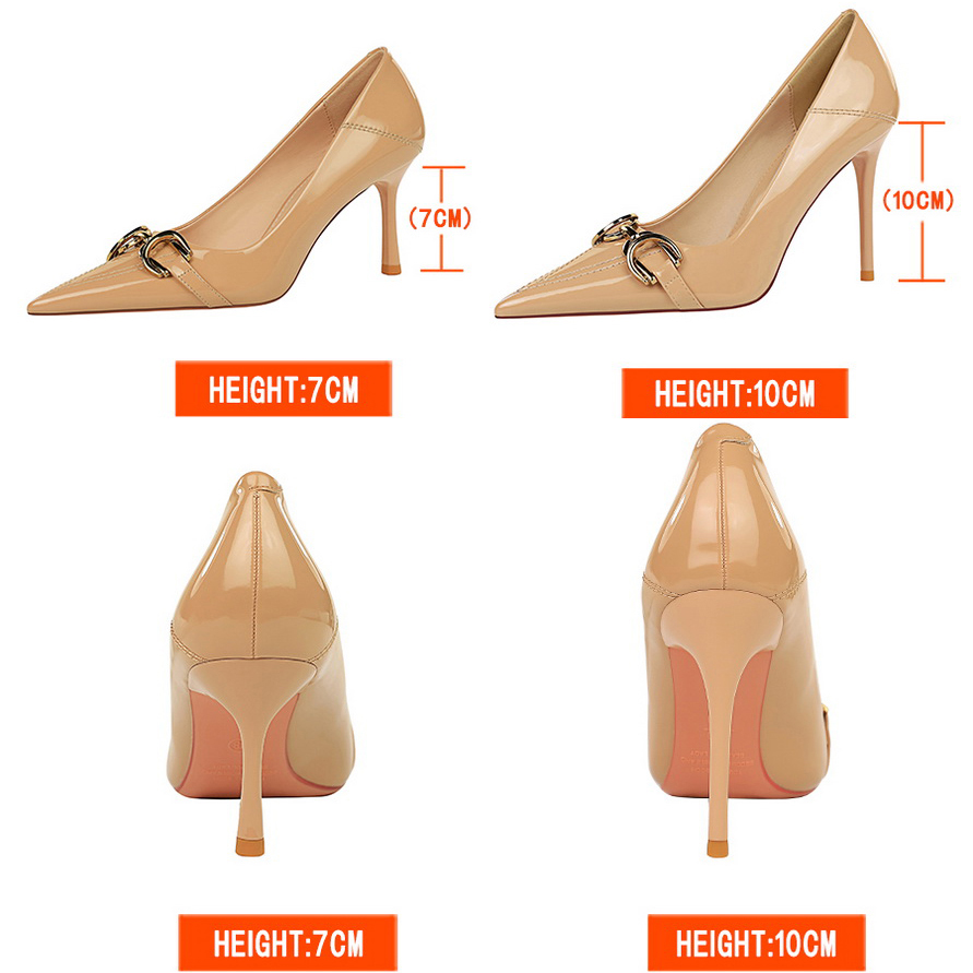 Luxury Women Pumps Metal Belt  - مراجعة Women'S Shoes Big Feet وسعره