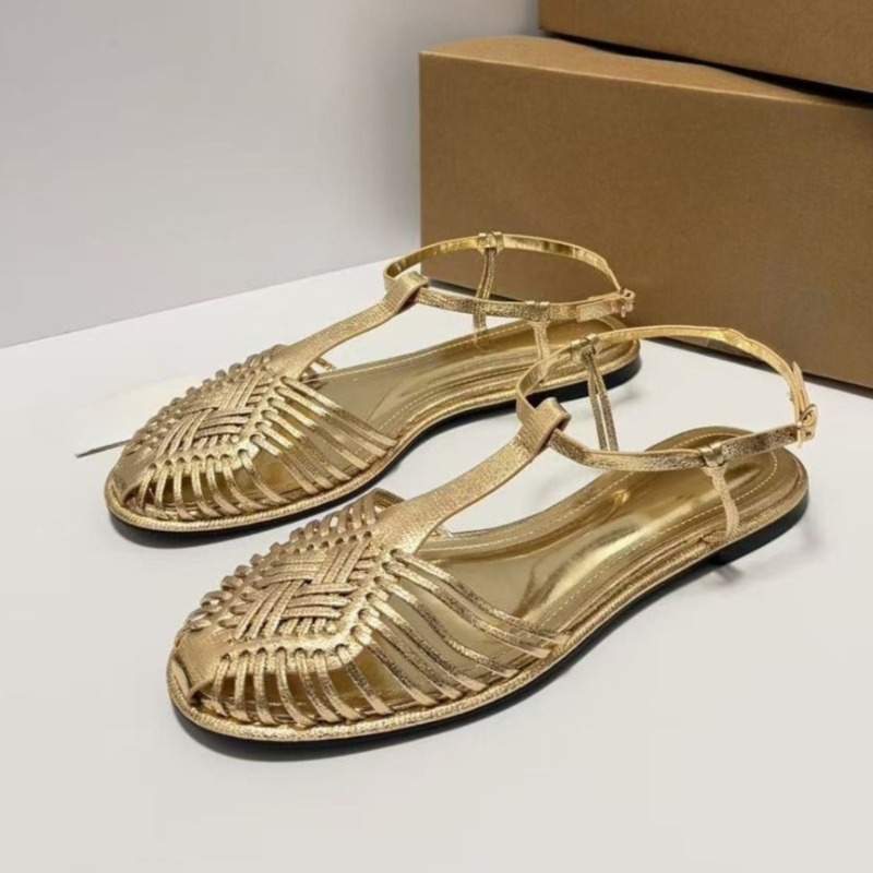 Woven T-Strap Flat Sandals for - مراجعة Women'S Shoes Big Feet وسعره