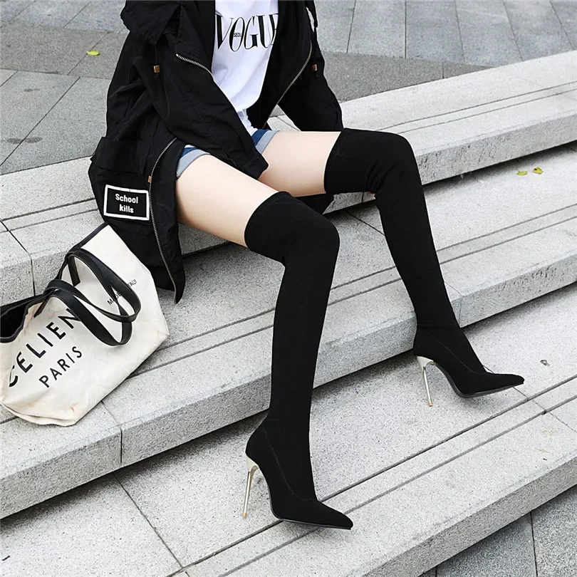 Plus Size Stretch Leopard Over - مراجعة Sock Boot Women وسعره