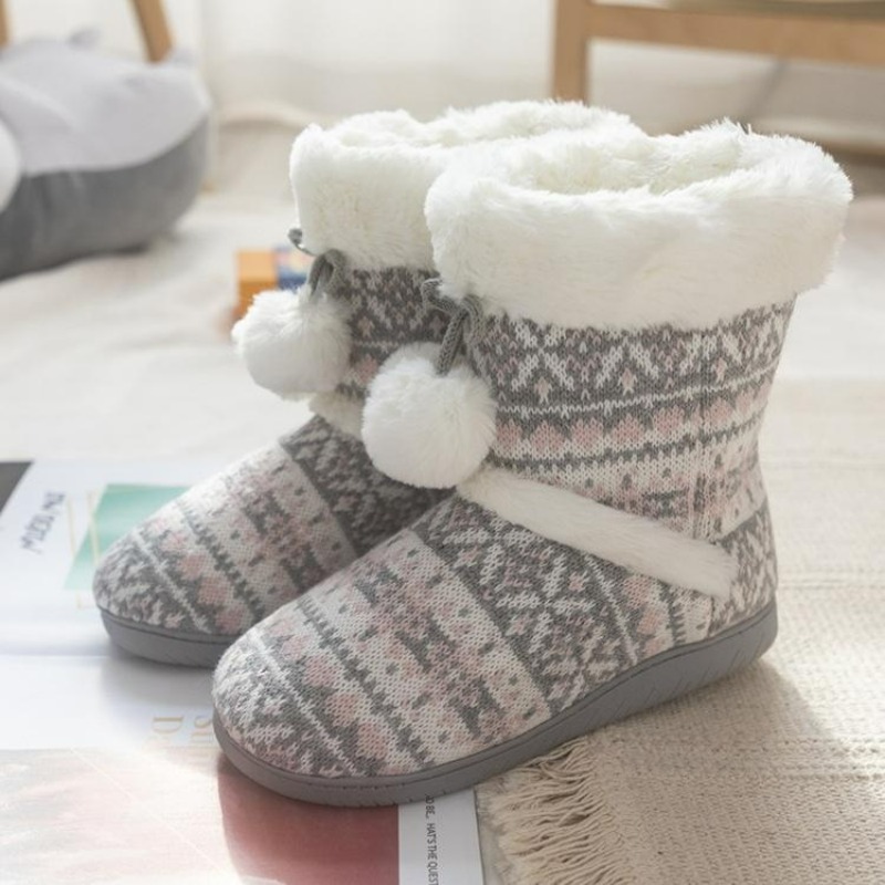 Plush Slippers Boots for Women - مراجعة Women Shoes Winter وسعره