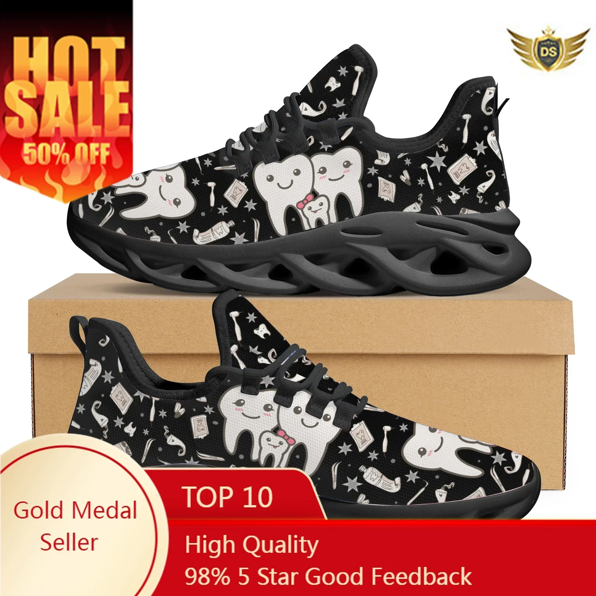 Cute Dental Design Sneakers La - مراجعة Women'S Shoes Casual Sneakers وسعره