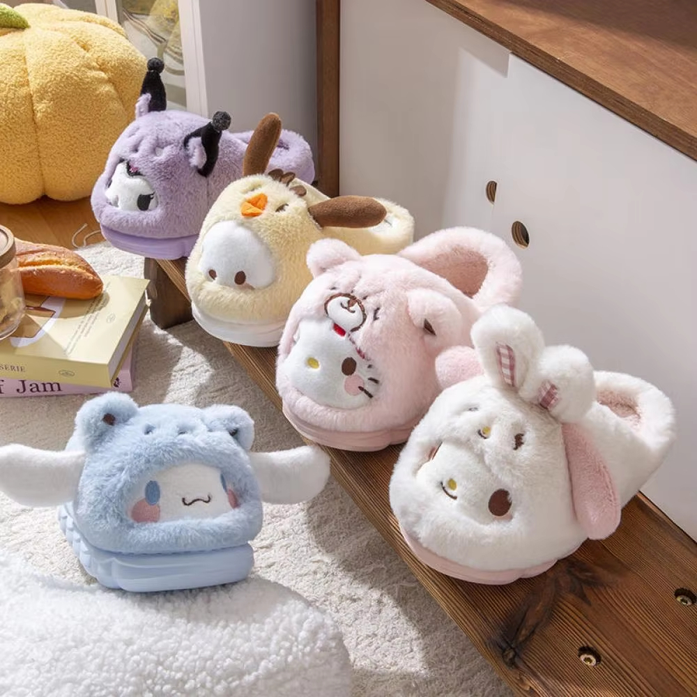 Anime Winter Plush Slippers Ku - مراجعة Women Shoes Winter وسعره