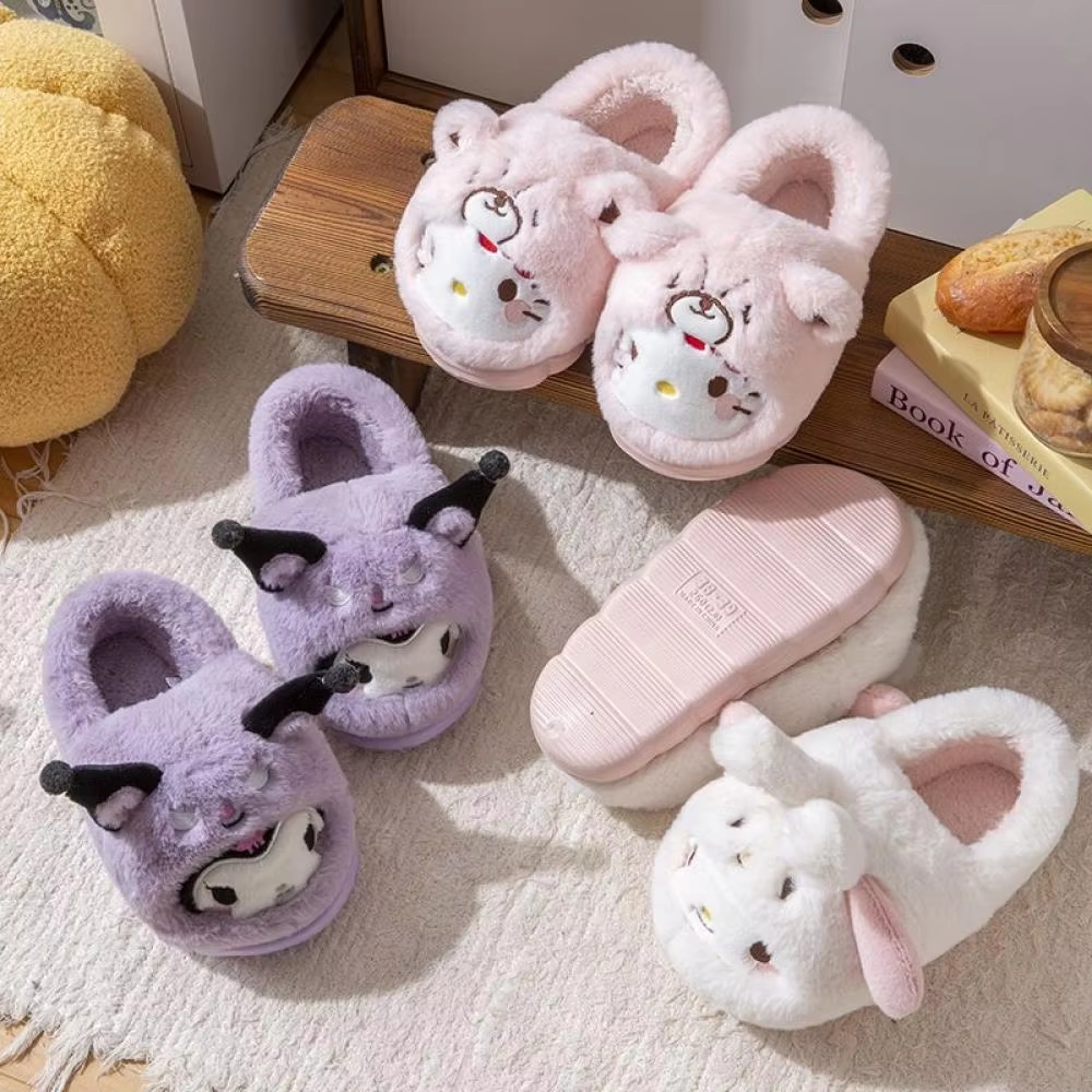 Anime Winter Plush Slippers Ku - مراجعة Women Shoes Winter وسعره