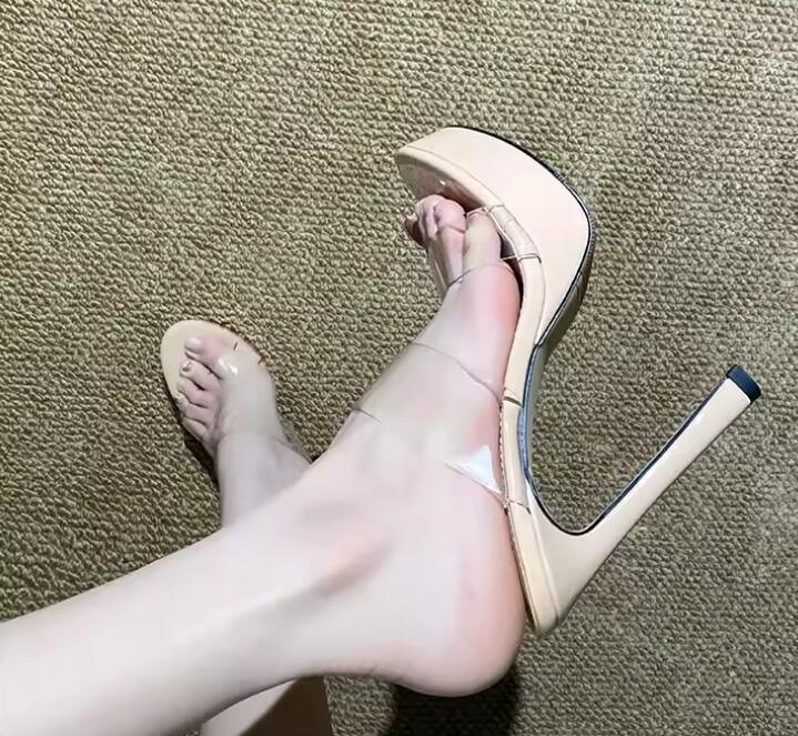 Clear PVC Strap 12/10 cm high  - مراجعة Women'S Shoes Size 12 وسعره