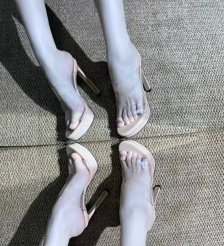Clear PVC Strap 12/10 cm high  - مراجعة Women'S Shoes Size 12 وسعره