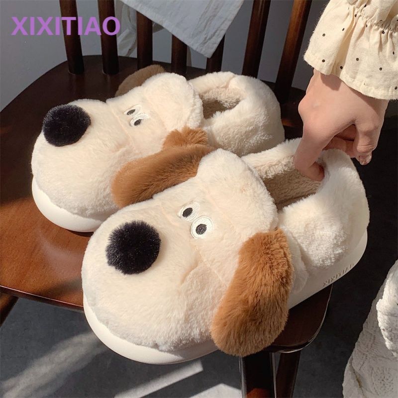Size36-45 Hug Dog Slippers Gir - مراجعة Women Shoes Winter وسعره