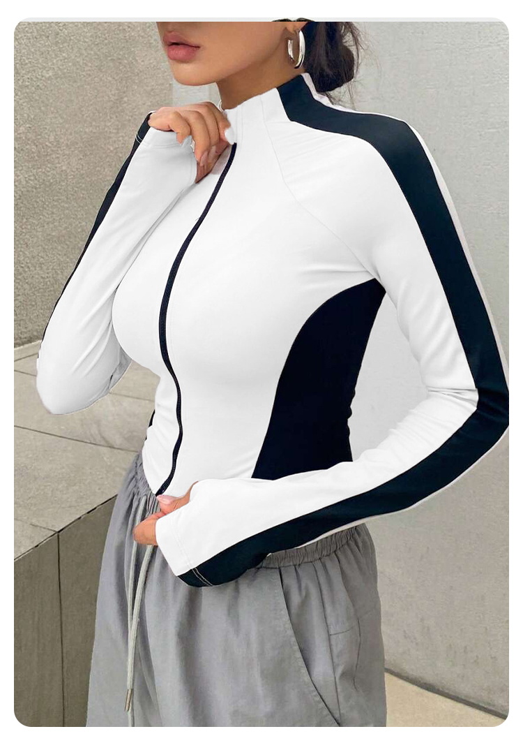 Yoga Clothes Stand Up Collar J - مراجعة Women Shoes Zipper وسعره