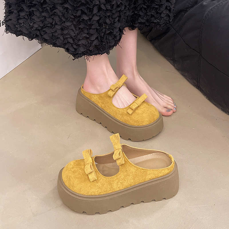 Velvet Hi Cut Flip Flop Slippe - مراجعة Women'S Shoes Hands Free وسعره