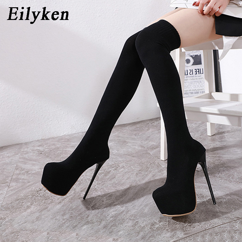 Eilyken Fashion Platform Stret - مراجعة Sock Boot Women وسعره