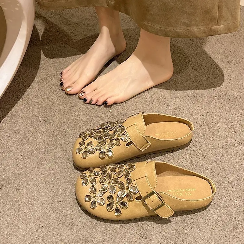 Women's Floral Rhinestone Buck - مراجعة Women Shoes Mules وسعره