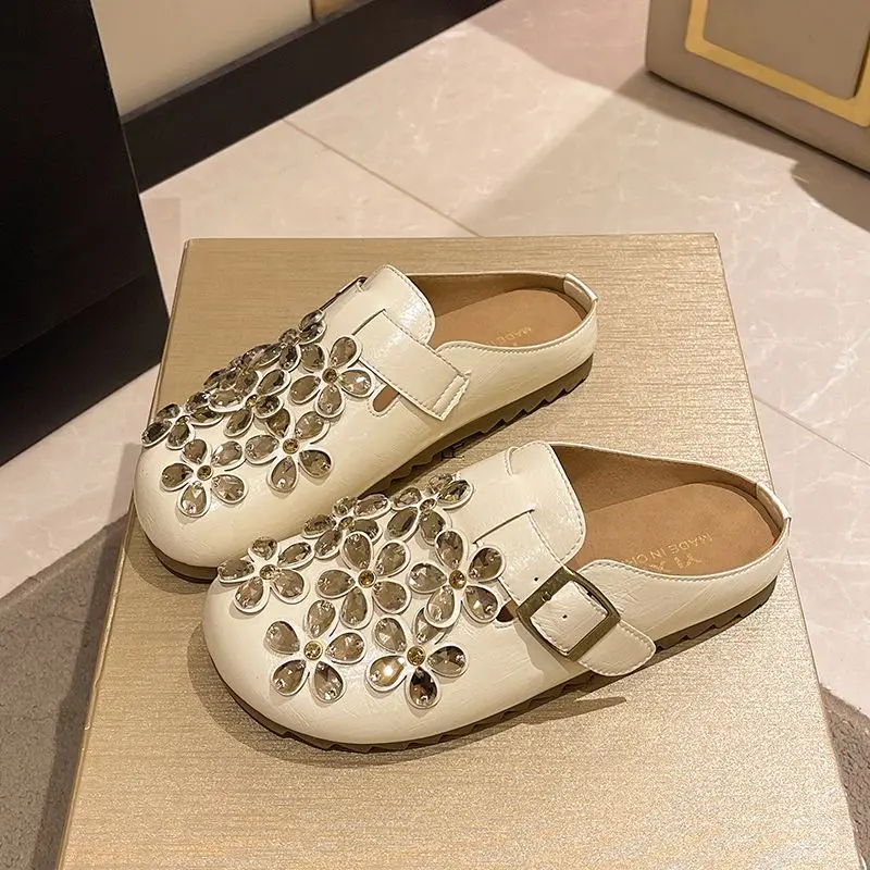 Women's Floral Rhinestone Buck - مراجعة Women Shoes Mules وسعره