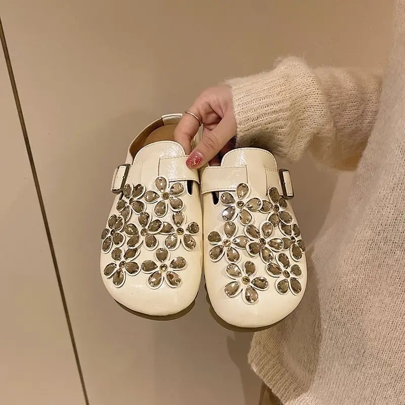 Women's Floral Rhinestone Buck - مراجعة Women Shoes Mules وسعره