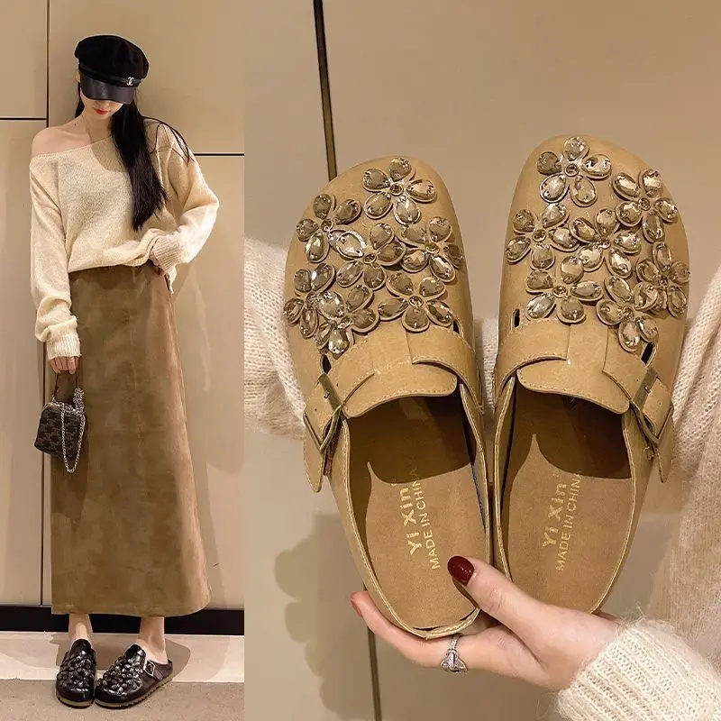 Women's Floral Rhinestone Buck - مراجعة Women Shoes Mules وسعره
