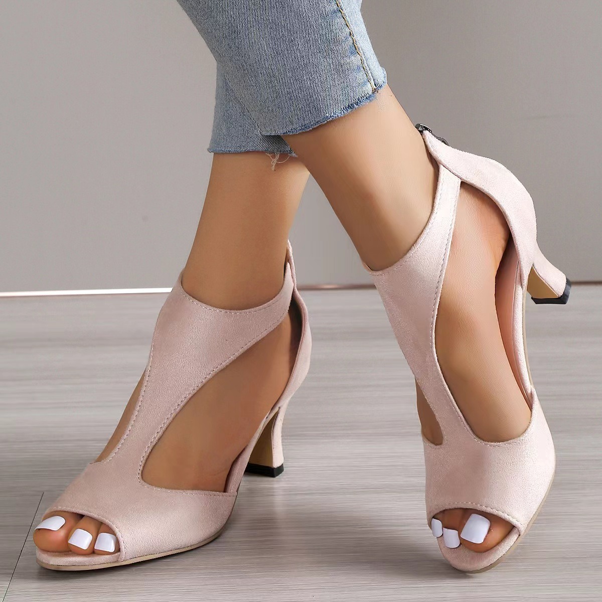 2026 Summer New Brushed Leathe - مراجعة Women Shoes Zipper وسعره