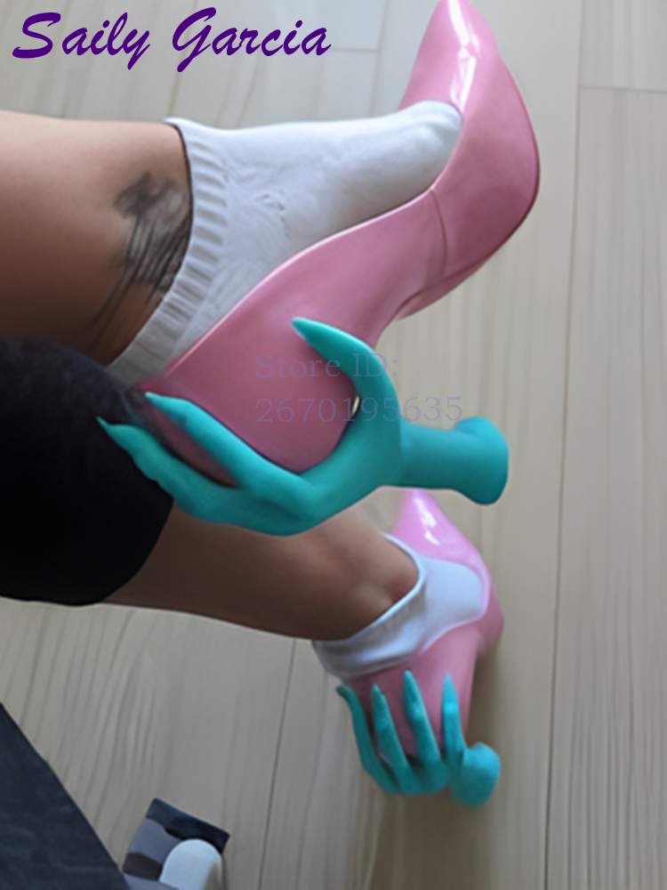 Scary Hand Back Heel Pumps Pin - مراجعة Women'S Shoes Hands Free وسعره