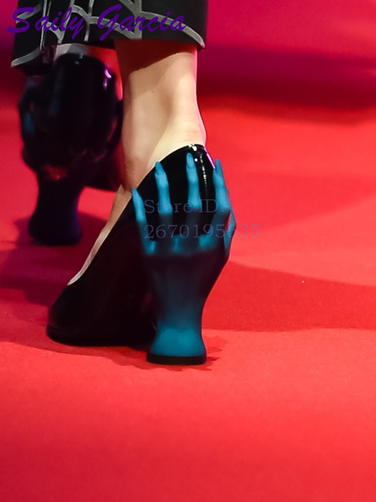 Scary Hand Back Heel Pumps Pin - مراجعة Women'S Shoes Hands Free وسعره