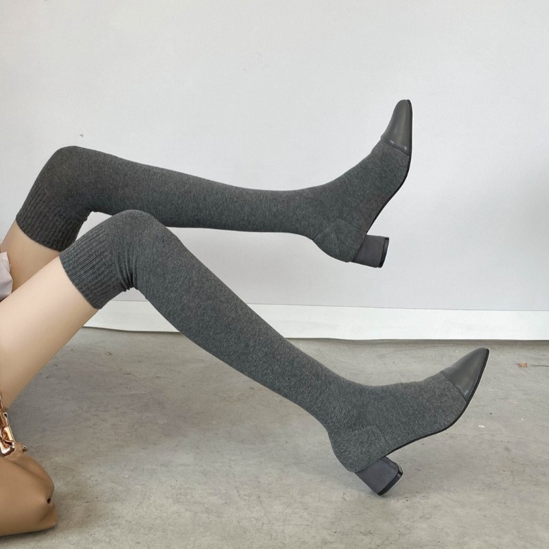 High Knee Sock Shoes 2025 New  - مراجعة Sock Boot Women وسعره