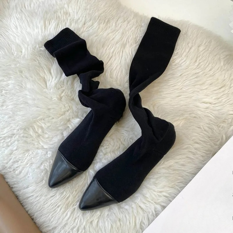 High Knee Sock Shoes 2025 New  - مراجعة Sock Boot Women وسعره