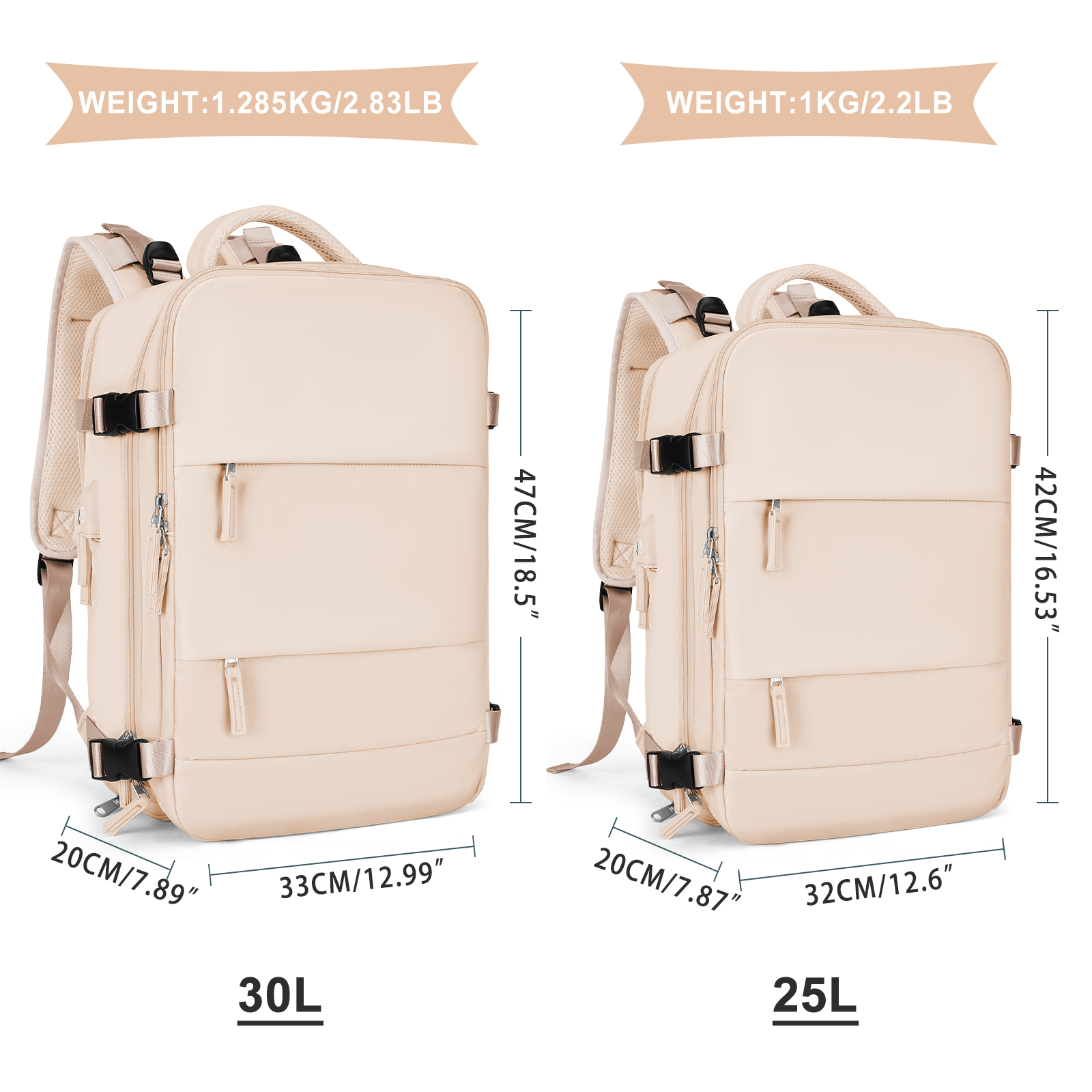 Large Travel Backpack for Men  - مراجعة Women Shoes Zipper وسعره