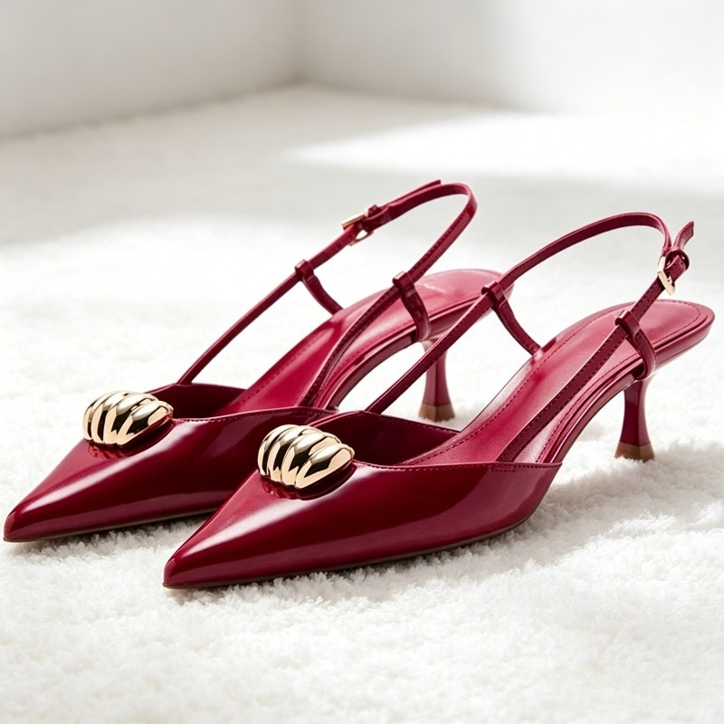 Luxury Brand Designer Pointed  - مراجعة Women Shoes Mules وسعره