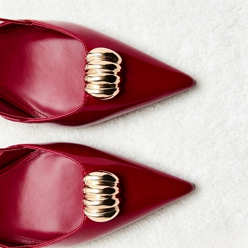 Luxury Brand Designer Pointed  - مراجعة Women Shoes Mules وسعره