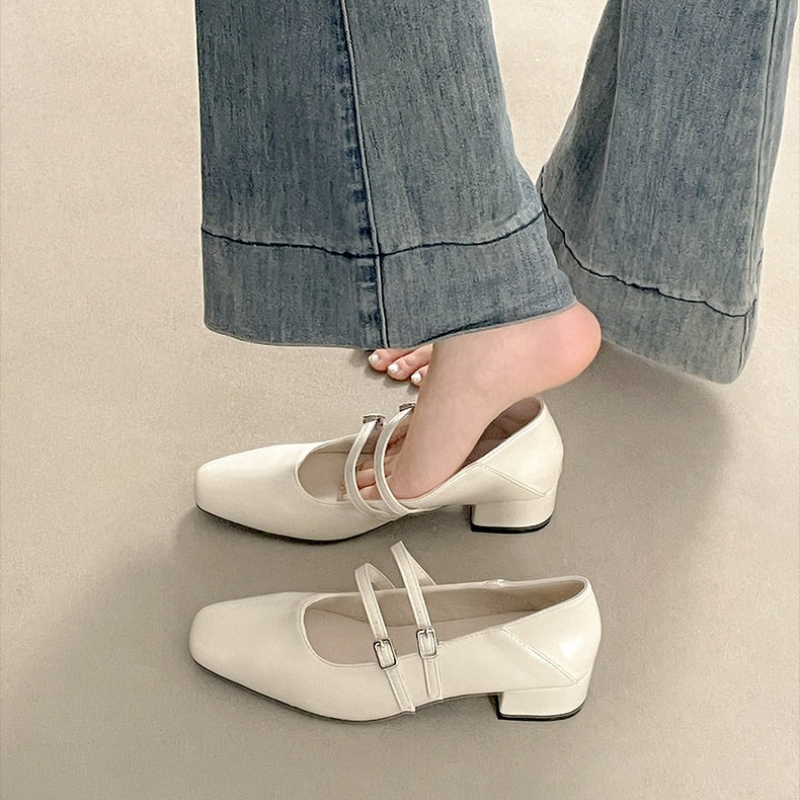 Square Toe Low Heel Women Silv - مراجعة Women Shoes Casual وسعره