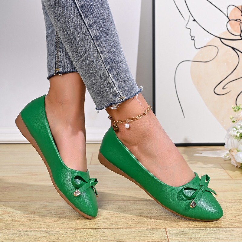 Bow Shallow Mouth Soft Sole Co - مراجعة Women Shoes Casual وسعره
