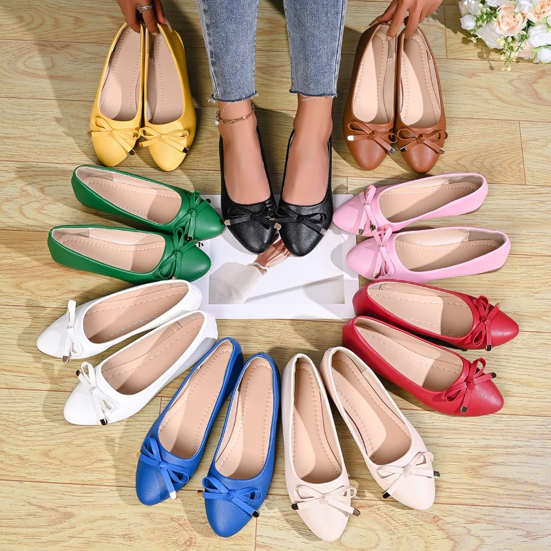 Bow Shallow Mouth Soft Sole Co - مراجعة Women Shoes Casual وسعره