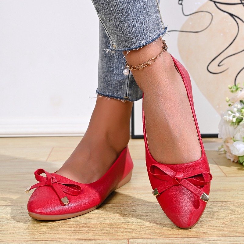 Bow Shallow Mouth Soft Sole Co - مراجعة Women Shoes Casual وسعره