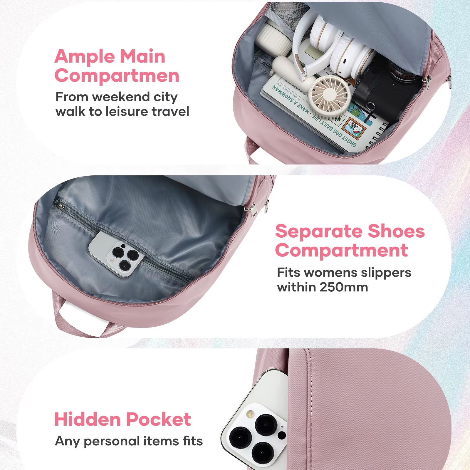 Bag For Women, Small Sports Ba - مراجعة Women Shoes Zipper وسعره