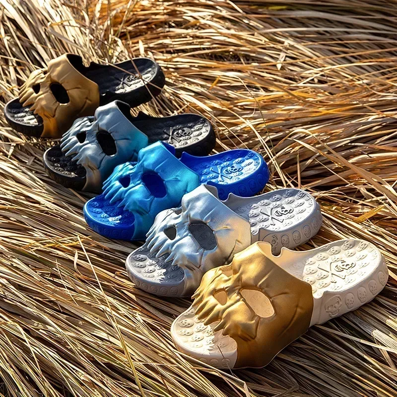 Summer Men Skull Slipper Y2k C - مراجعة Women'S Shoes Cloud وسعره