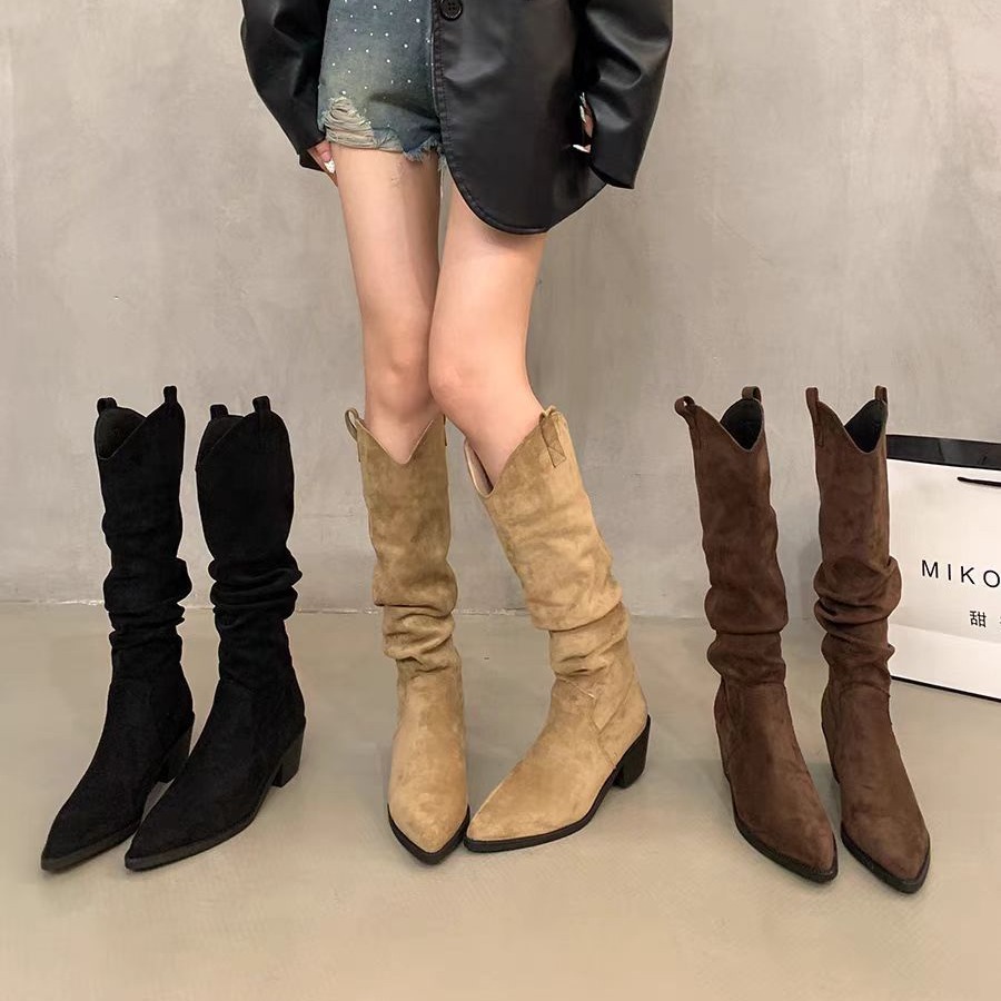 Long boots 2026 French retro c - مراجعة Sock Boot Women وسعره